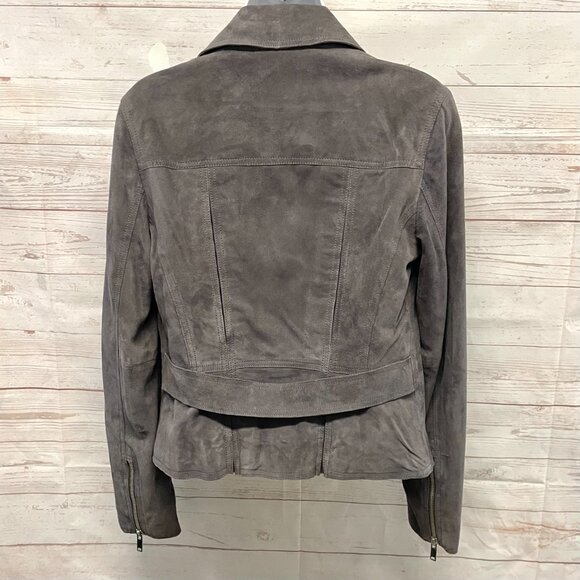 Reiss Bryony Suede Biker Jacket - Picture 4 of 11